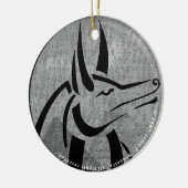 Anubis Premium Round Keramik Ornament (Links)