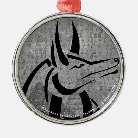 Anubis Premium Round Ornament (Vorne)