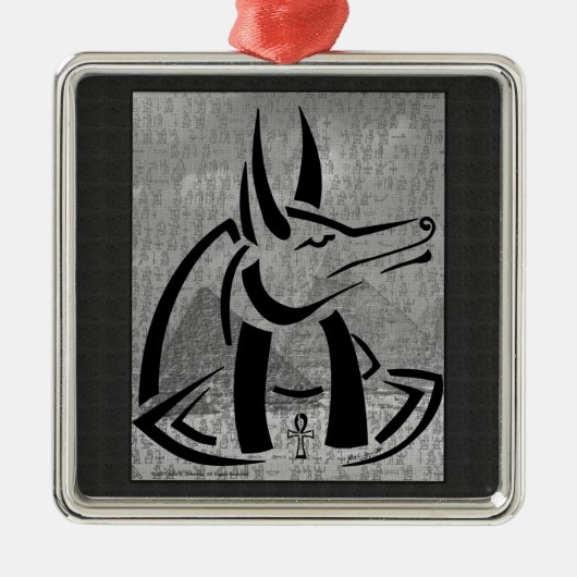 Anubis Premium Square Ornament (Vorne)