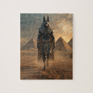Anubis-Puzzle – Ägyptische Mythologie Wandkunst Puzzle