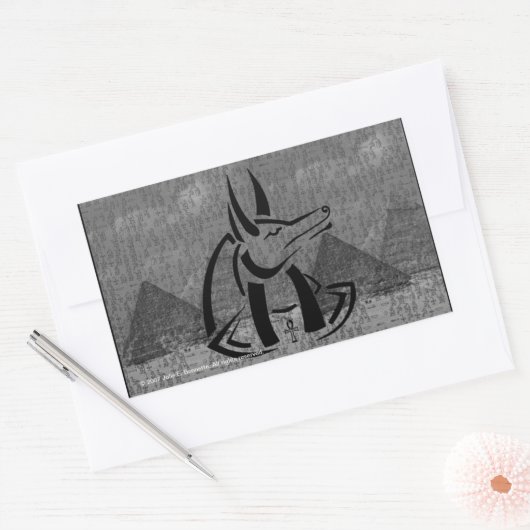 Anubis Rectangle Sticker (Umschlag)