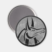 Anubis Round Magnet (Vorderseite/Rückseite)