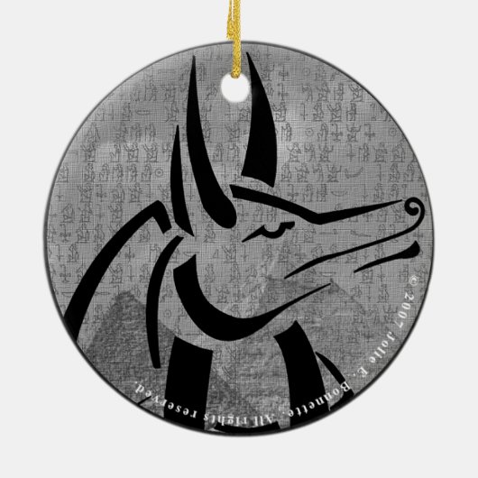 Anubis Round Ornament (Hinten)