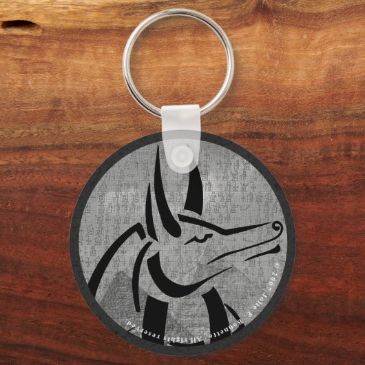 Anubis Round Schlüsselanhänger (Vorderseite)