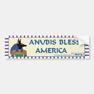 Anubis segnen Amerika-Autoaufkleber Autoaufkleber