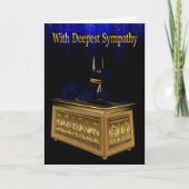 Anubis Sympathy Card Karte (Vorderseite)