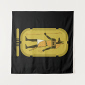 Anubis Tapestry Wandteppich (Vorderseite (Horizontal))