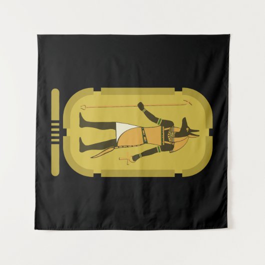 Anubis Tapestry Wandteppich (Vorderseite (Horizontal))