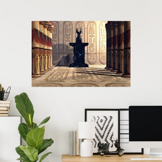 ANUBIS TEMPEL DRUCK POSTER (Heimbüro)