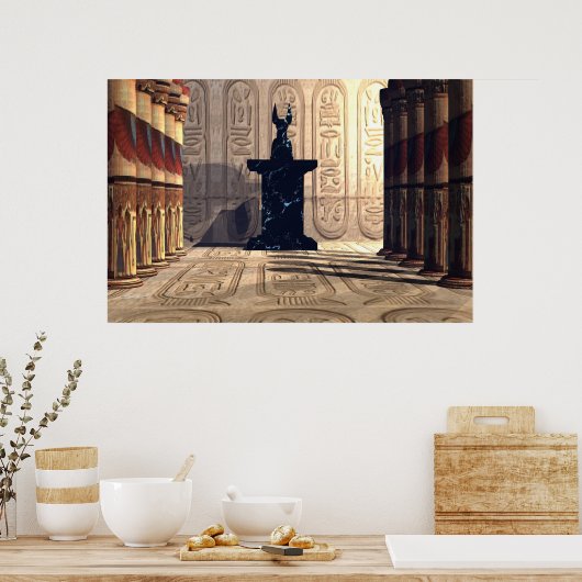 ANUBIS TEMPEL DRUCK POSTER (Küche)