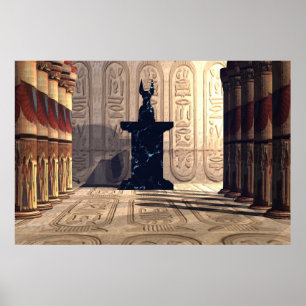 ANUBIS TEMPEL DRUCK POSTER
