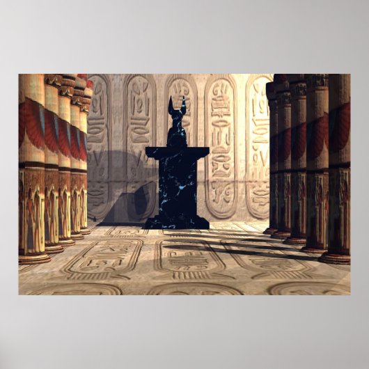 ANUBIS TEMPEL DRUCK POSTER (Vorne)