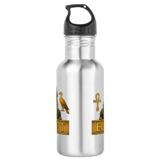 Anubis & Thoth | Egyptian Symbols - Water Bottle Edelstahlflasche