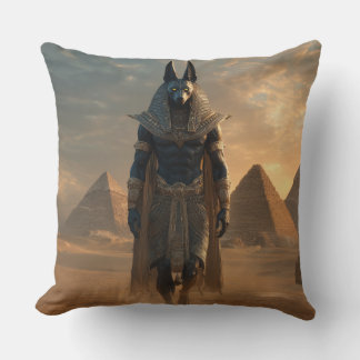 Anubis Throw pillow – Egyptian Mythology Wall Art Kissen