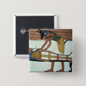Anubis und eine Mama, vom Grab von Sennedjem Button (Vorne & Hinten)