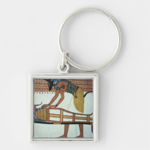 Anubis und eine Mama, vom Grab von Sennedjem Schlüsselanhänger