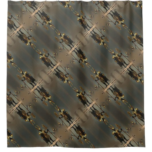 „Anubis – Wächter der Seelen“ Duschvorhang (Vorderseite)