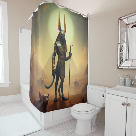 „Anubis – Wächter der Seelen“ Duschvorhang (Beispiel)