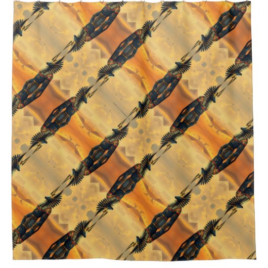 „Anubis – Wächter der Seelen“ Duschvorhang (Vorderseite)