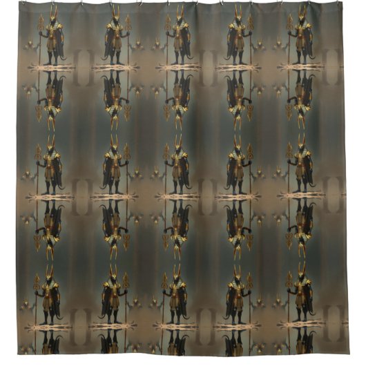 „Anubis – Wächter der Seelen“ Duschvorhang (Vorderseite)