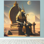 „Anubis – Wächter der Seelen“ Leinwanddruck (Insitu (Holzboden))