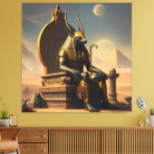 „Anubis – Wächter der Seelen“ Leinwanddruck (Insitu (Wohnzimmer))