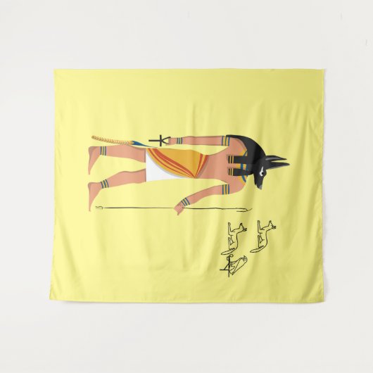 Anubis Wandteppich (Vorderseite (Horizontal))