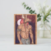 Anubis: www.AriesArtist.com Postkarte (Stehend Vorderseite)