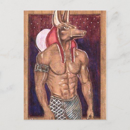 Anubis: www.AriesArtist.com Postkarte (Vorderseite)