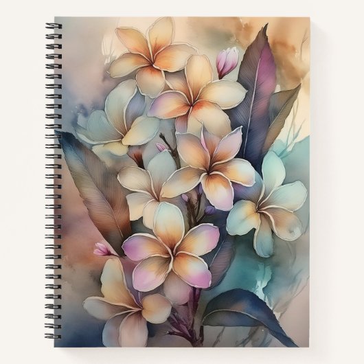 Anuenue Plumeria Notebook Notizblock (Vorderseite)