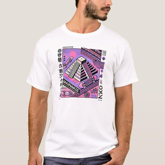 Anunakiz Ziggurat Anunnaki Skater Vibes T-Shirt (Vorderseite)