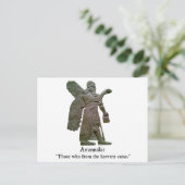 Anunnaki Alte Außerirdischen Postkarte (Stehend Vorderseite)