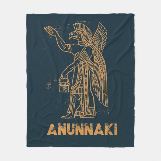 Anunnaki Ancient Astronaut Sumerischer Alien Theor Fleecedecke (Vorderseite)