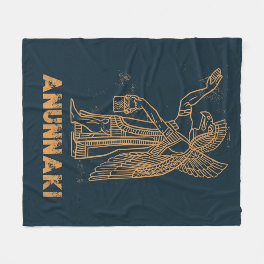 Anunnaki Ancient Astronaut Sumerischer Alien Theor Fleecedecke (Vorderseite (Horizontal))