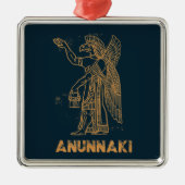 Anunnaki Ancient Astronaut Sumerischer Alien Theor Ornament Aus Metall (Vorne)