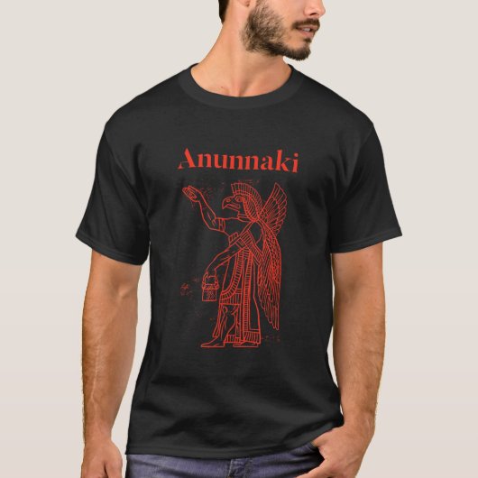 Anunnaki Ancient Astronaut Sumerischer Alien Theor T-Shirt (Vorderseite)