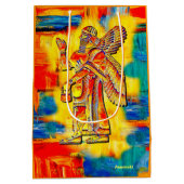 Anunnaki Artwork-Geschenktasche Mittlere Geschenktüte (Rückseite)