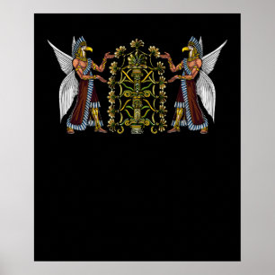 Anunnaki Außerirdischen Alte Sumerische Götter Poster