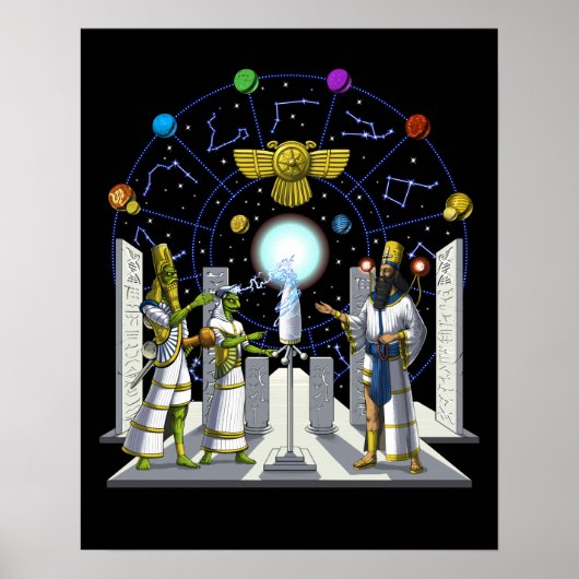 Anunnaki-Außerirdischen Poster (Vorne)