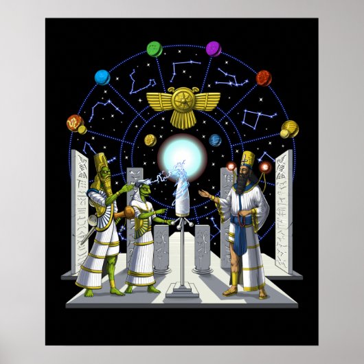 Anunnaki-Außerirdischen Poster (Vorne)