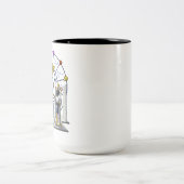 Anunnaki-Außerirdischen Zweifarbige Tasse (Mittel)