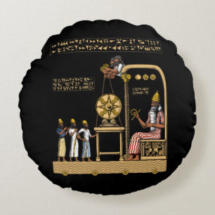 Anunnaki Gods Rundes Kissen