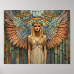 Anunnaki-Göttin Ninhursag Mosaik Art Nouveau Poster