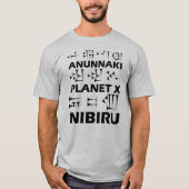 Anunnaki, Nibiru, Planet X, (Schwarz) T-Shirt (Vorderseite)
