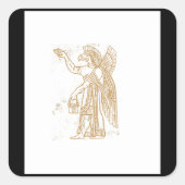 Anunnaki Quadratischer Aufkleber (Vorderseite)
