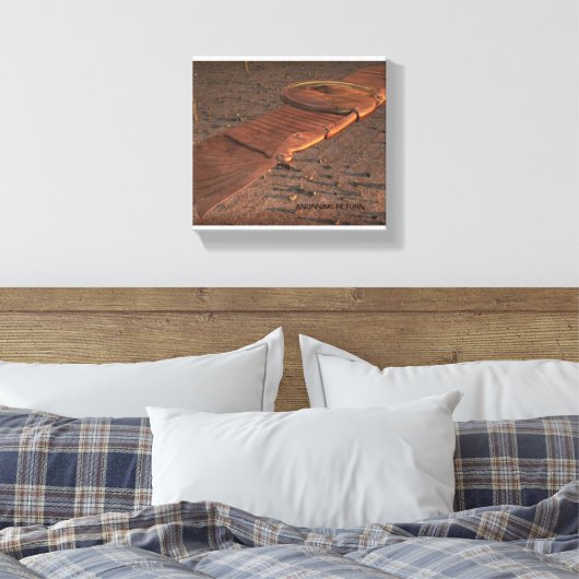 Anunnaki Return Winged Disk Leinwanddruck (Insitu (Schlafzimmer))