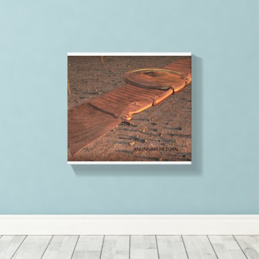 Anunnaki Return Winged Disk Leinwanddruck (Insitu (Holzboden))