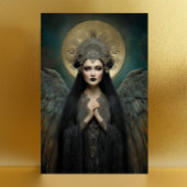 Anunnaki Star Goddess Ereshkigal Dark Fantasy Art Postkarte