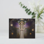 Anunnaki Star Goddess Ishtar Hochfrequenz Art Postkarte (Stehend Vorderseite)