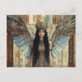 Anunnaki Star Goddess Ishtar Pastel Rainbow Art Postkarte (Vorderseite)